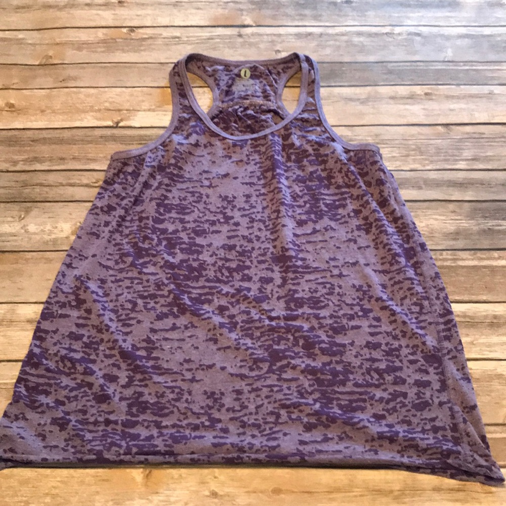 Flowy Burn Out Racerback Tank Top - Picture 2 of 6